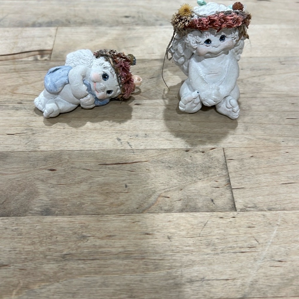 Dreamsicles - Charming White Figurines with Floral Crowns